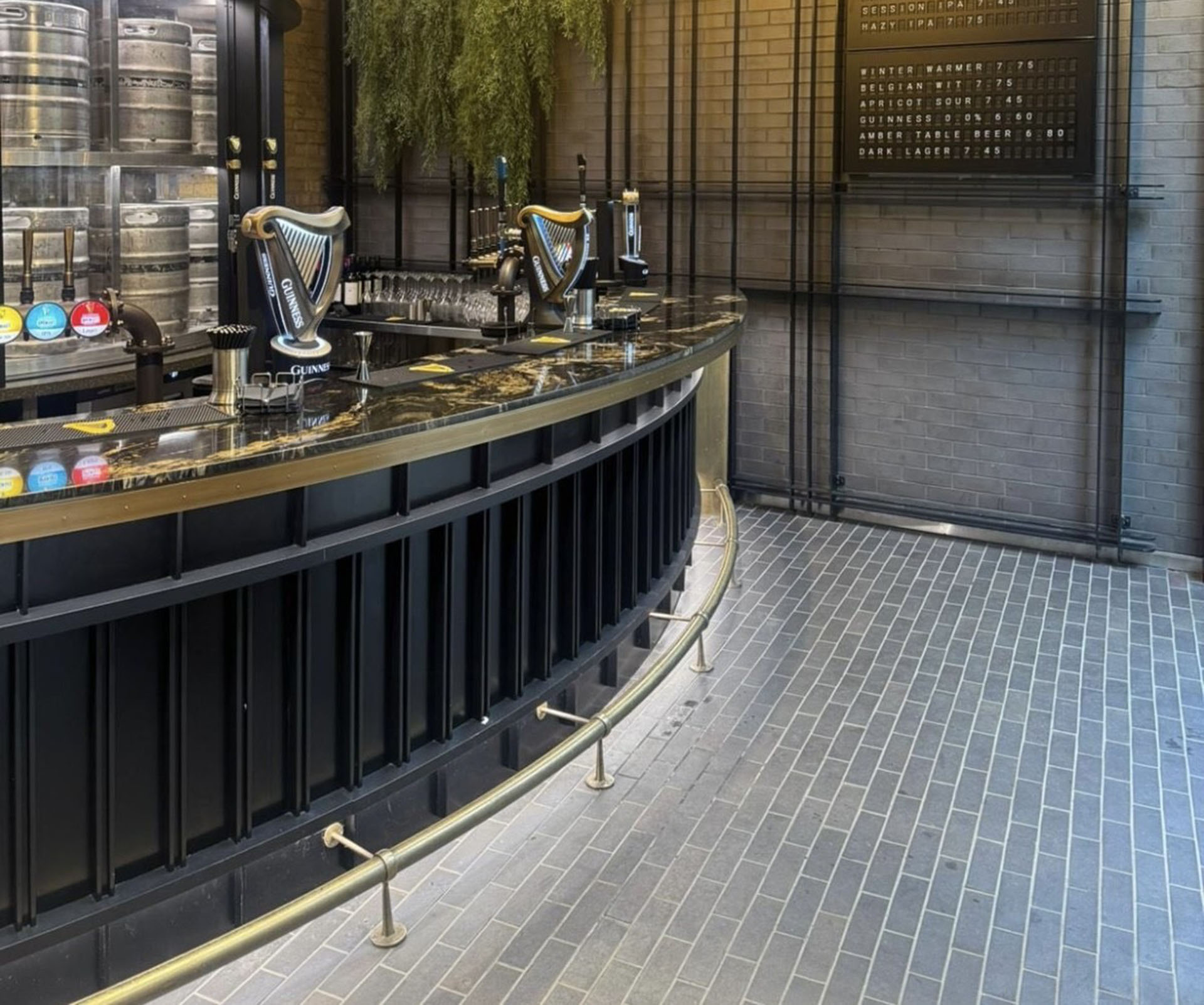 Ketley quarry tiles at the new Guinness Open Gate Brewery in Covent Garden